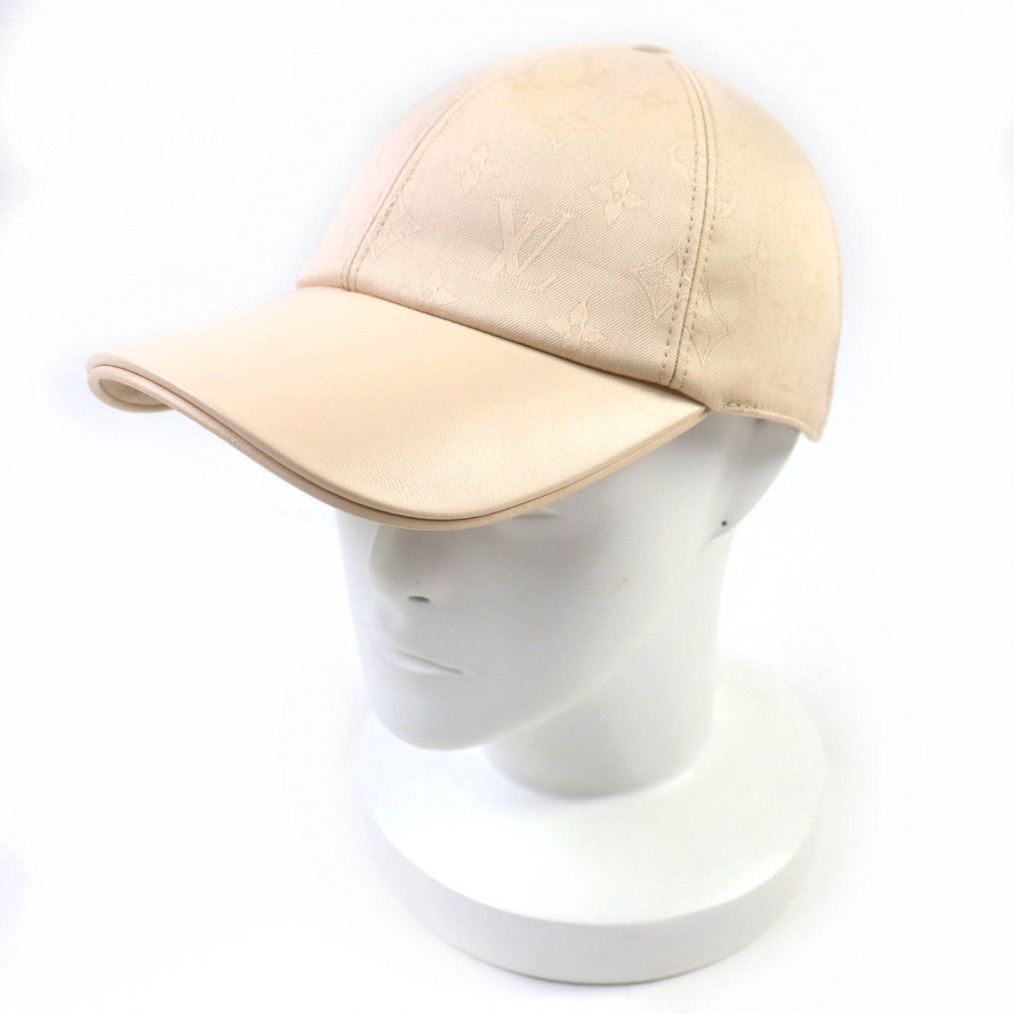 LOUIS VUITTON cap M7087L cotton beige LV First