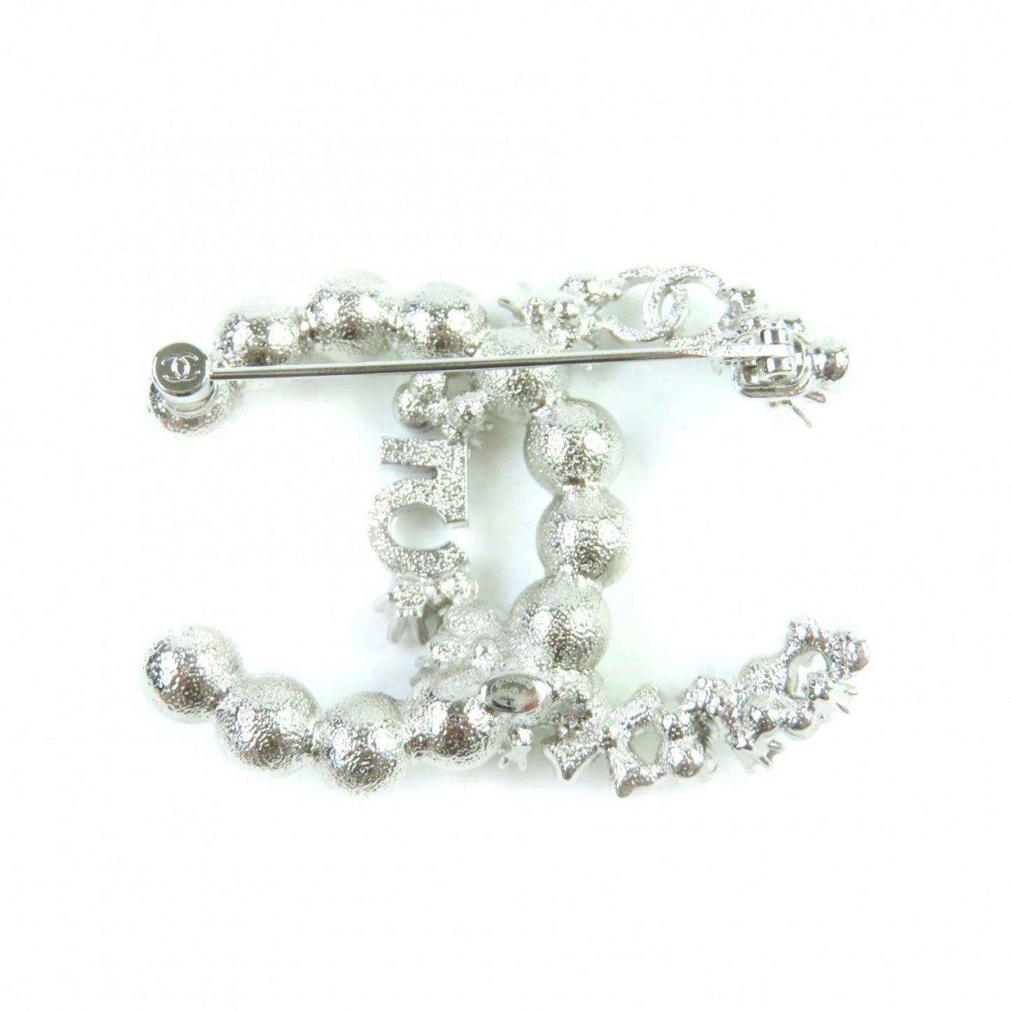 CHANEL Brooch B23P Ã£ÂÂ¼ Silver white