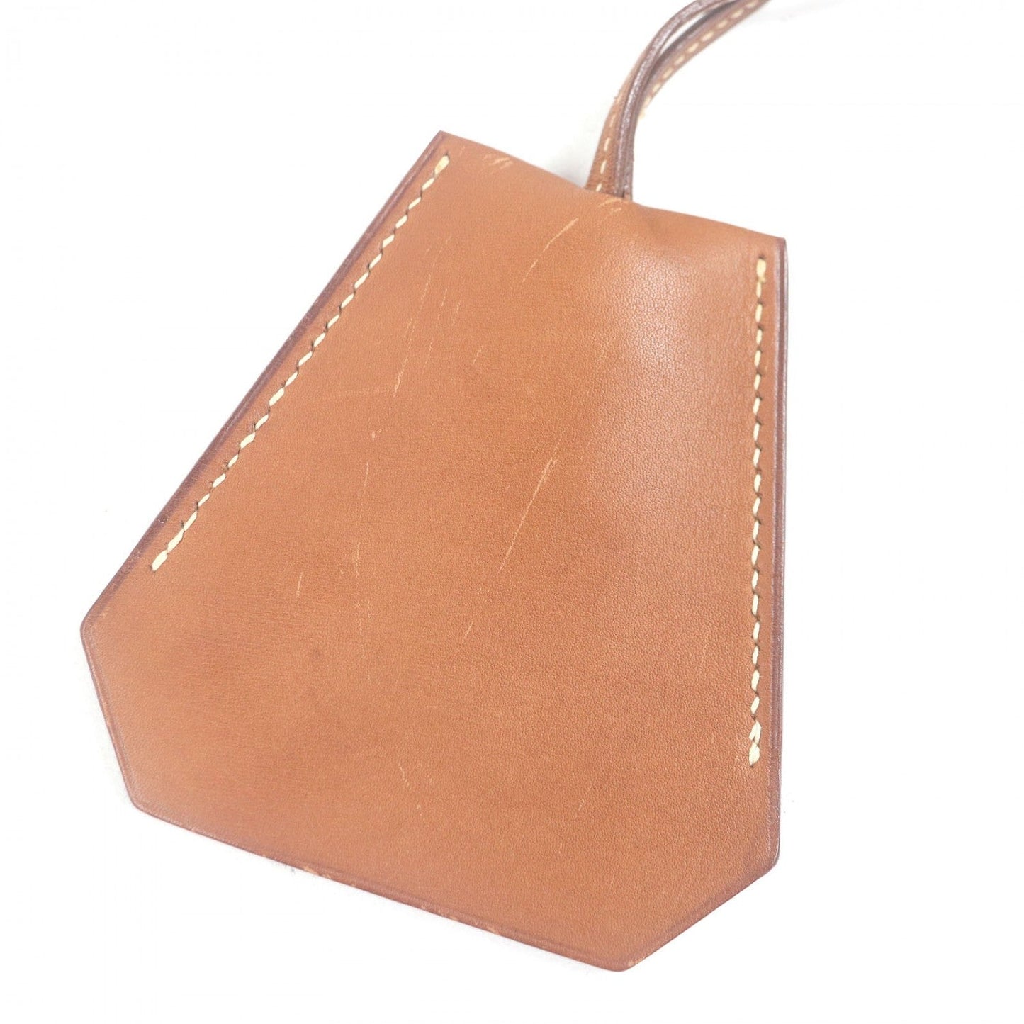 HERMES Necklace leather Brown