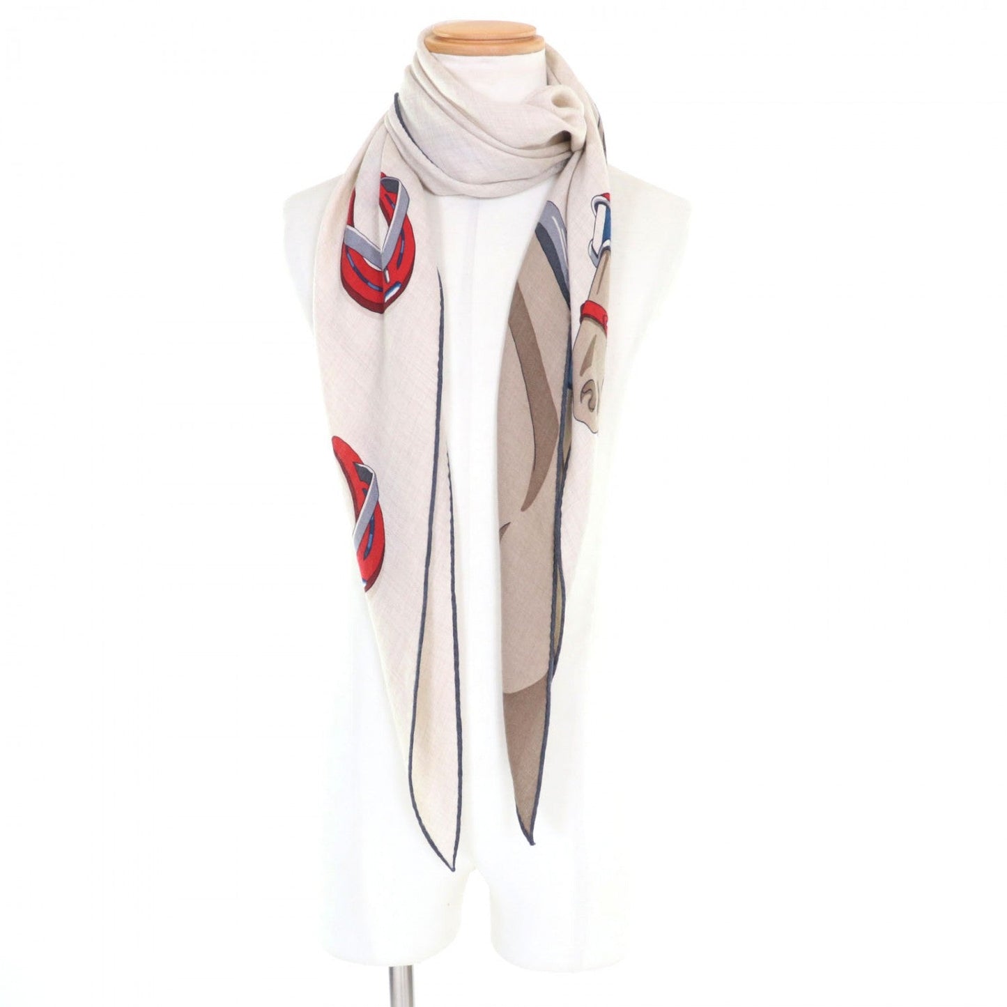 HERMES scarf 434086T cashmere Multi Losange Bain de Minuit
