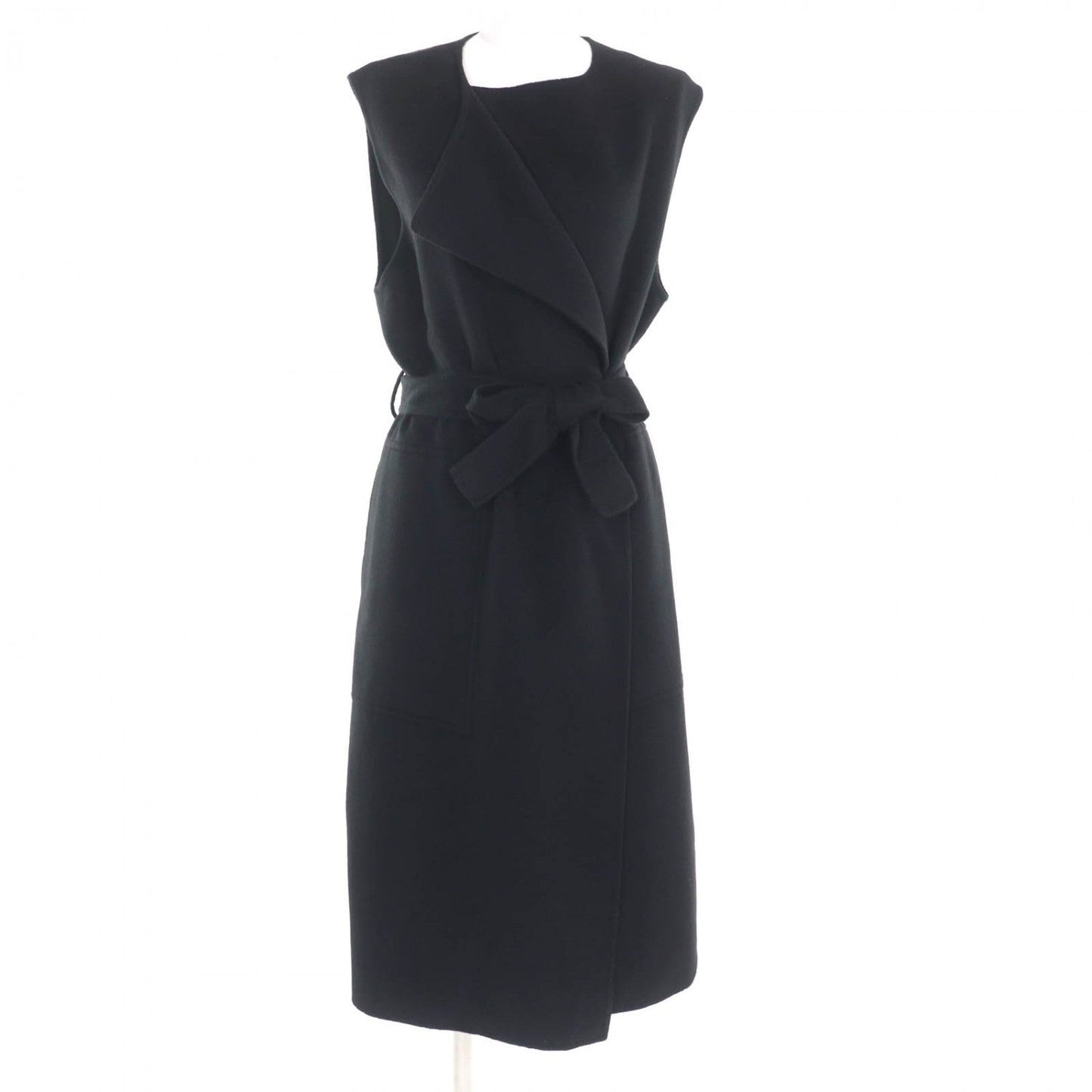 HERMES Vest 4E0177DC cashmere black 38