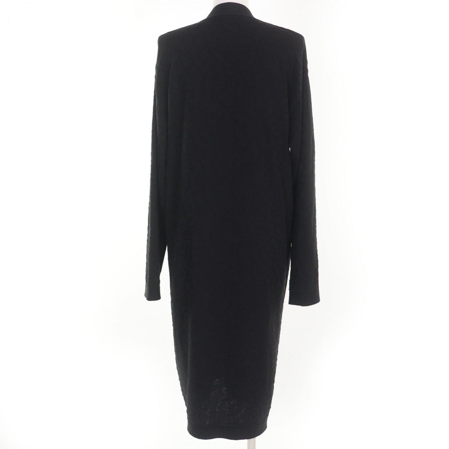 HERMES cardigan 4E2732DC silk black 38