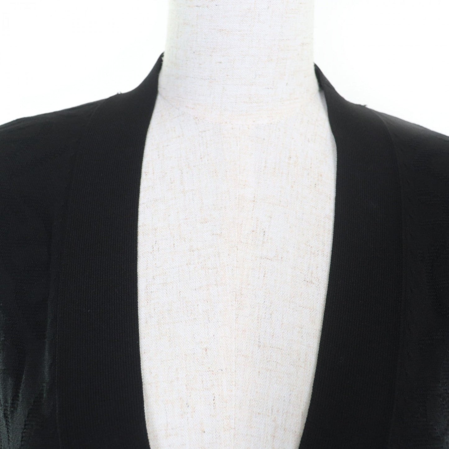 HERMES cardigan 4E2732DC silk black 38
