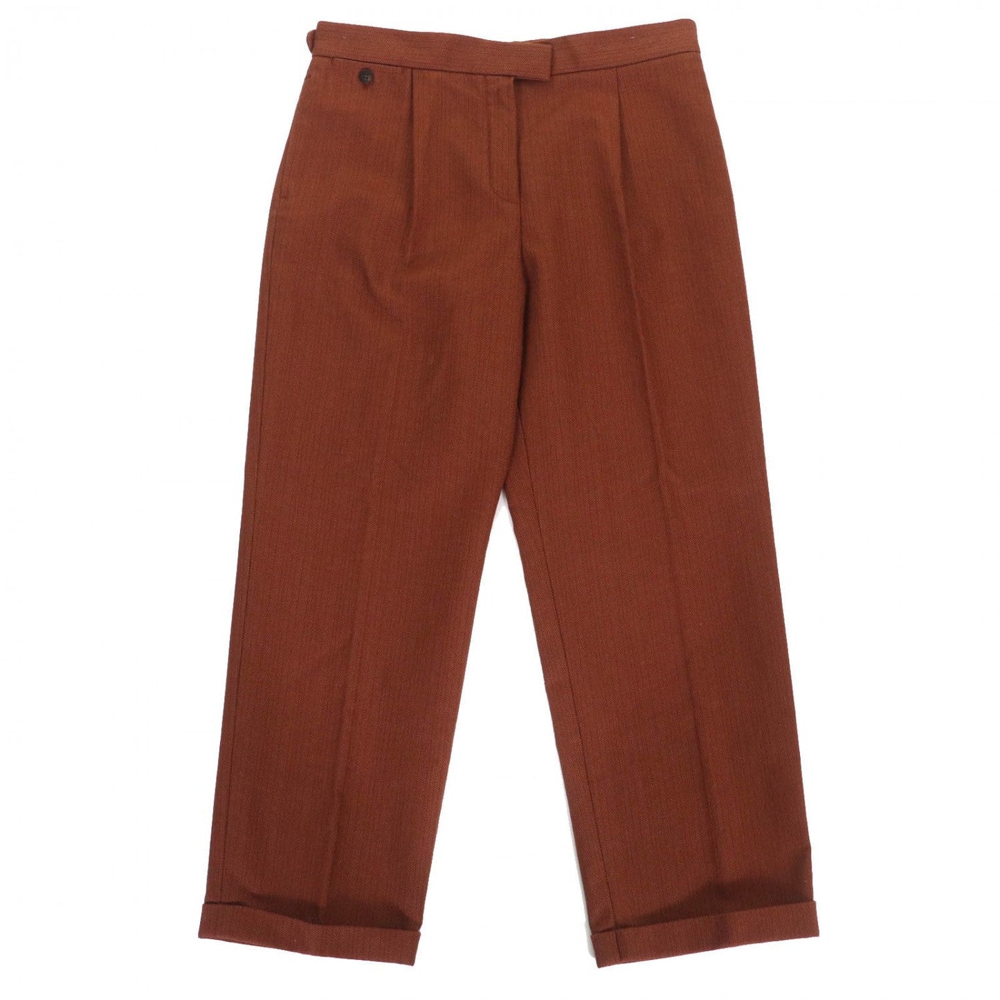 HERMES Pants cotton Brown 40
