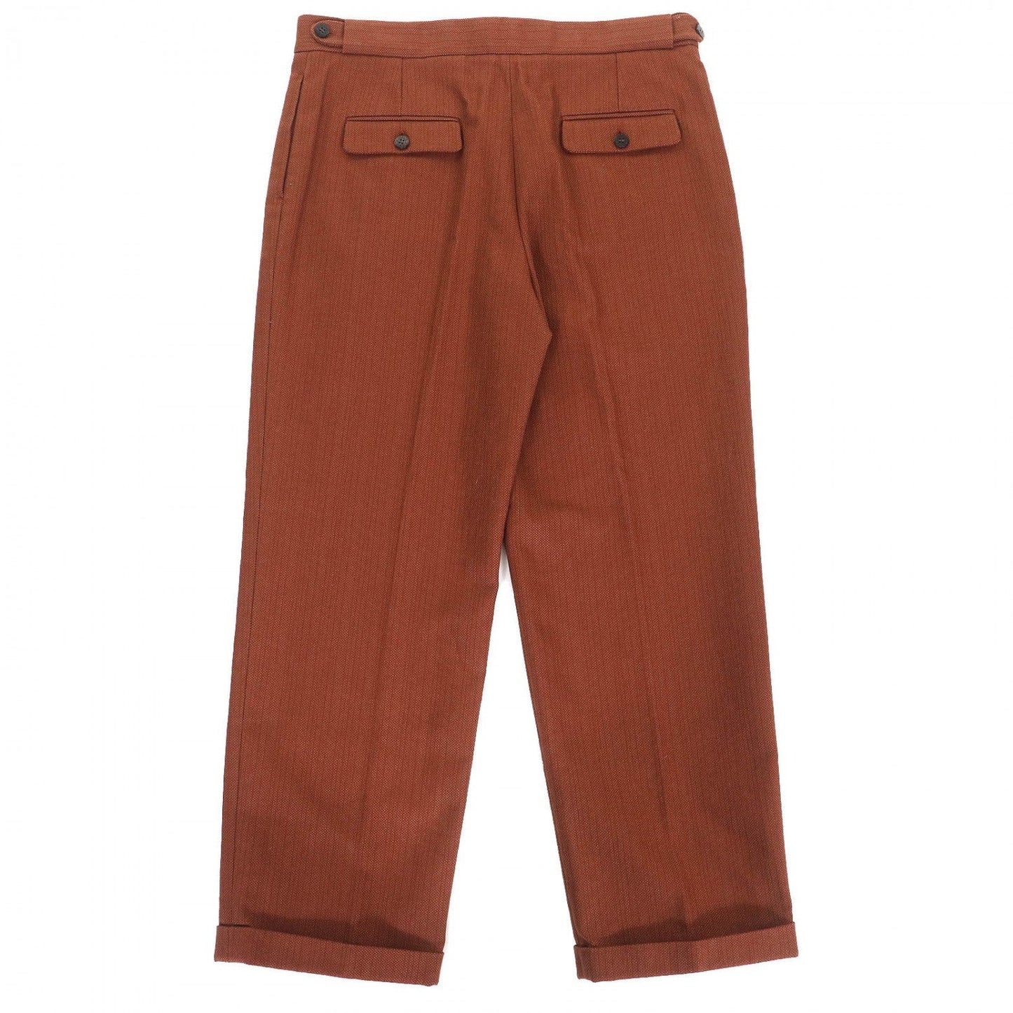 HERMES Pants cotton Brown 40