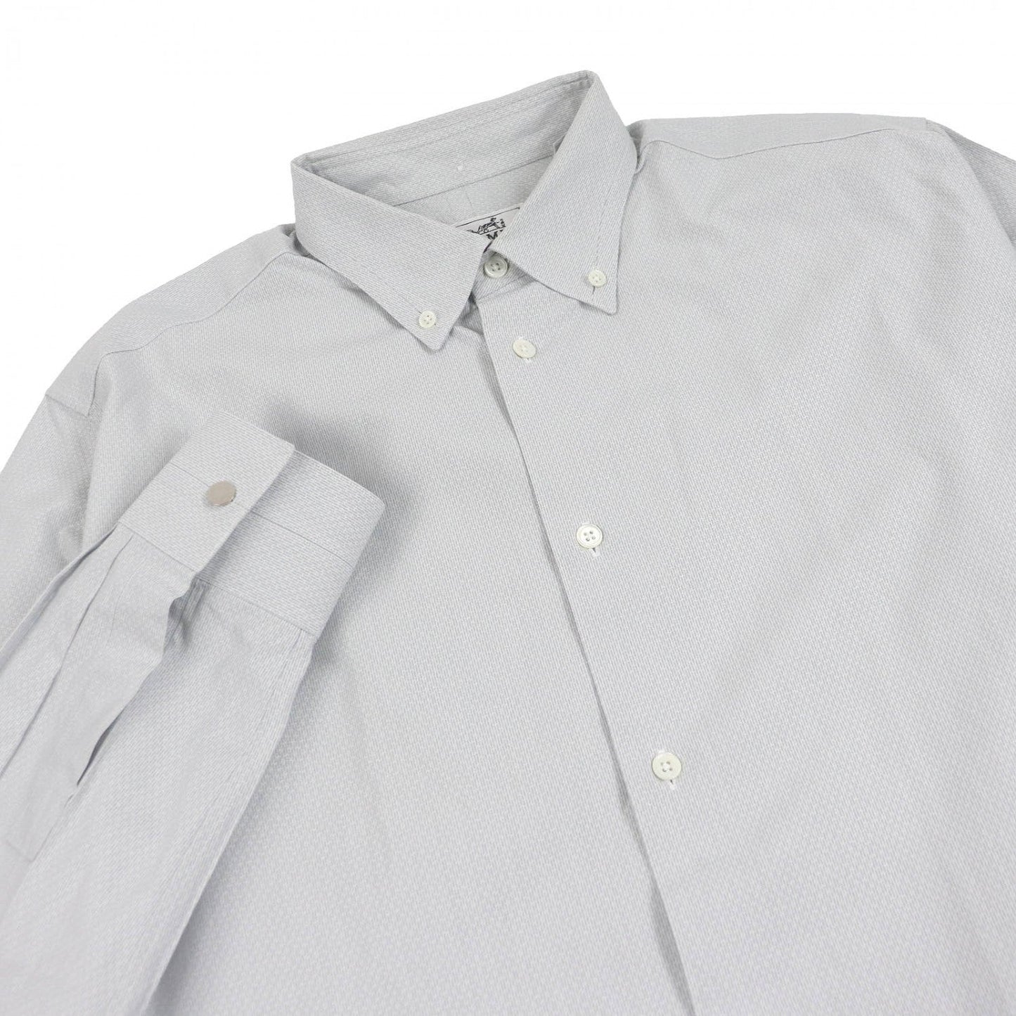 HERMES Long sleeve shirt cotton gray 41