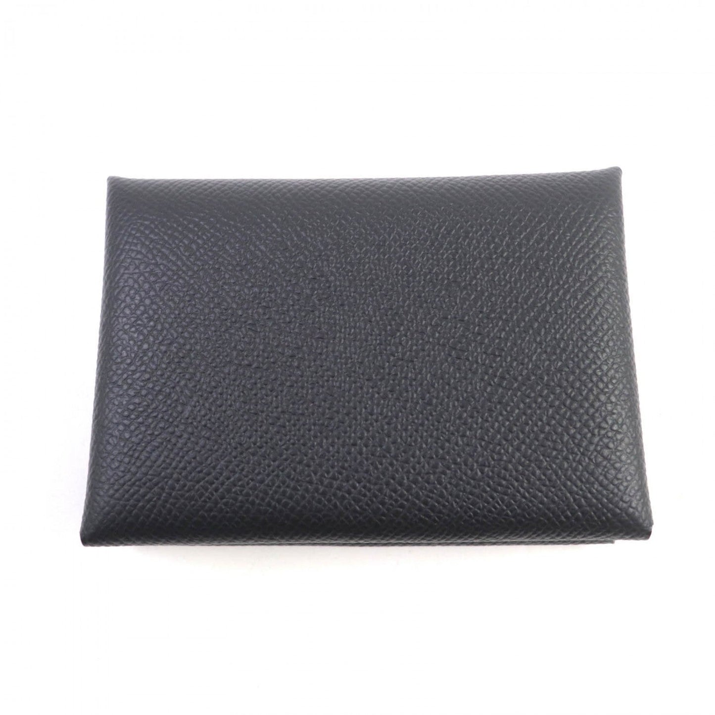 HERMES Coin case Epsom black Calvi duo