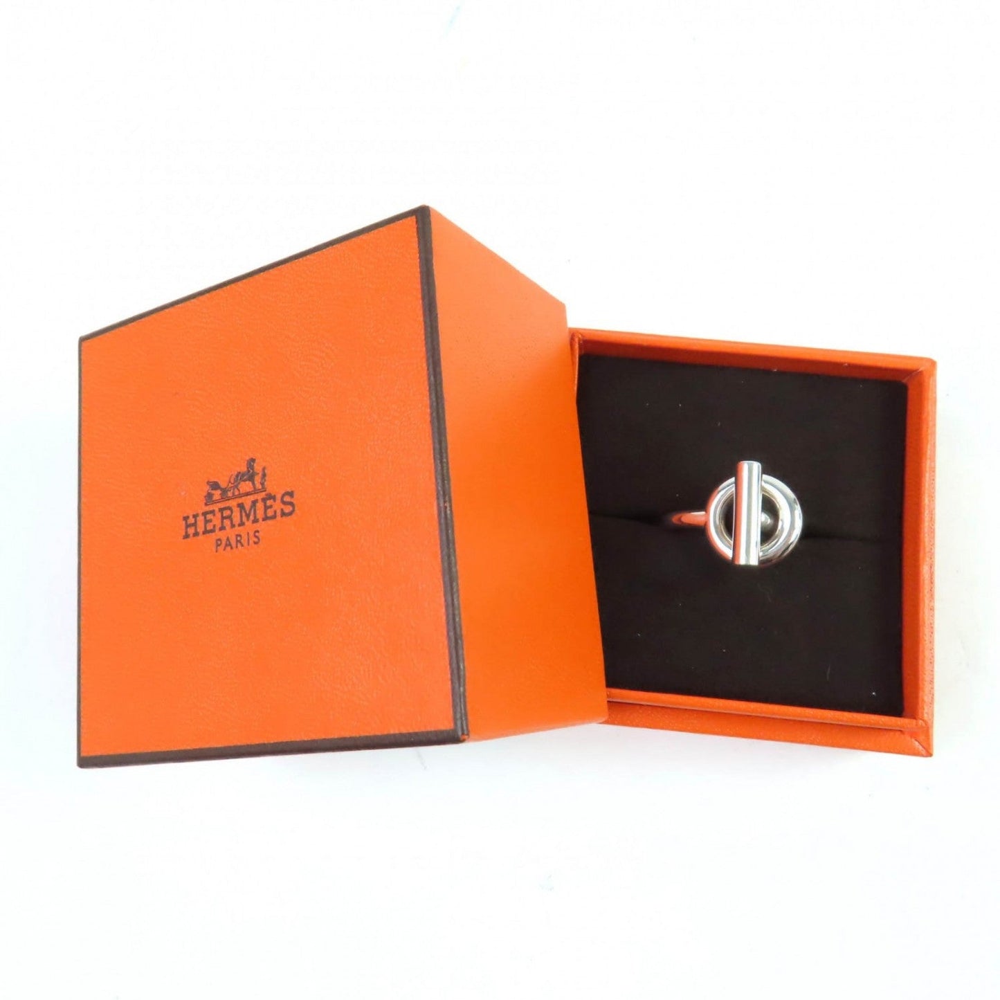 HERMES Ring AG925 Silver Echappé MM Ring 50