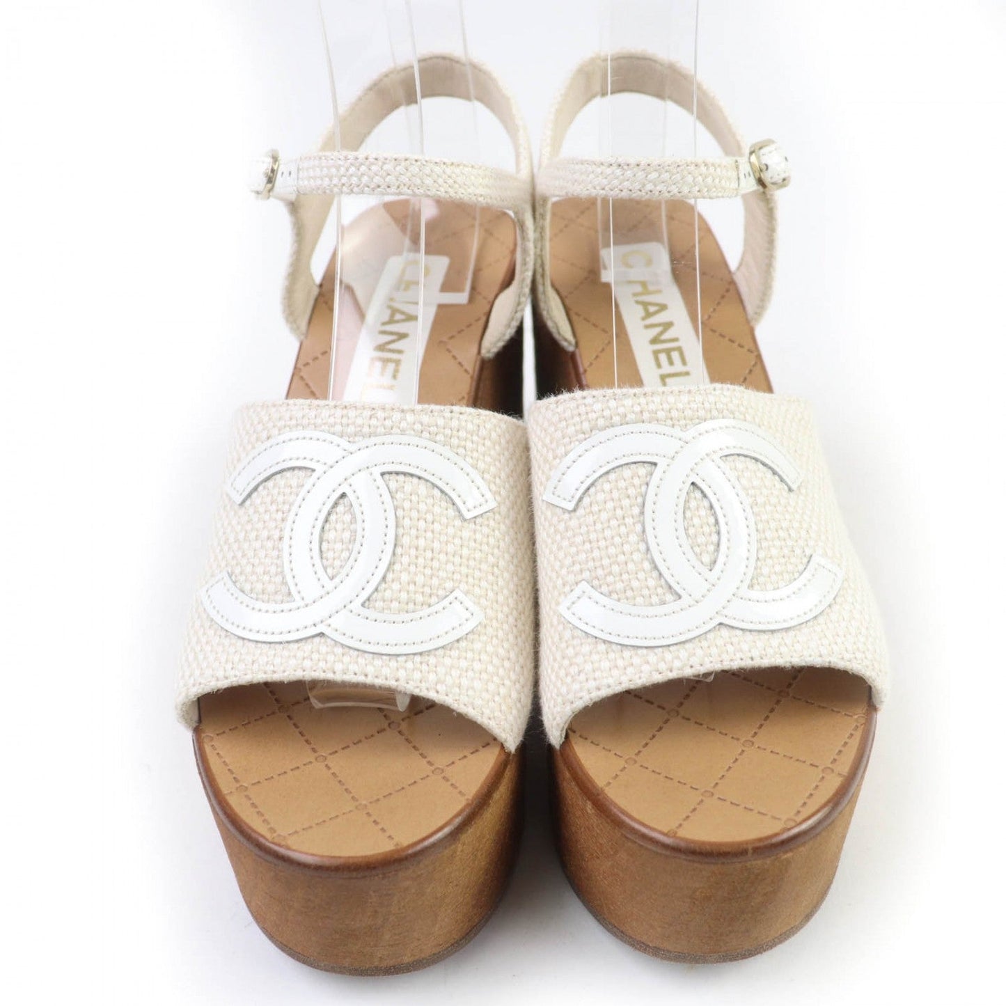 CHANEL Sandals 24P G45555 Ã£ÂÂ¼ Ivory 38