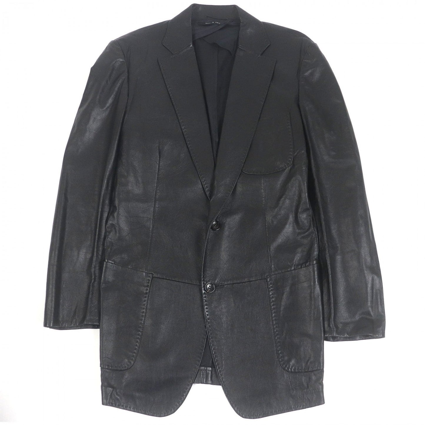GUCCI tailored jacket Sheep leather black 46