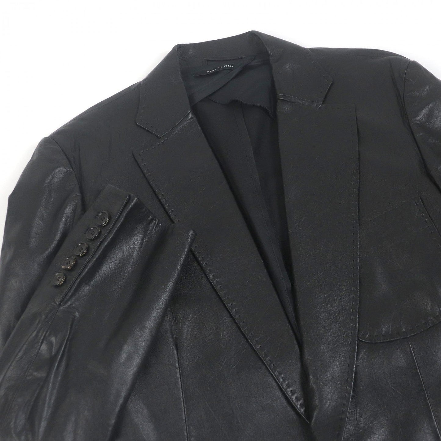 GUCCI tailored jacket Sheep leather black 46