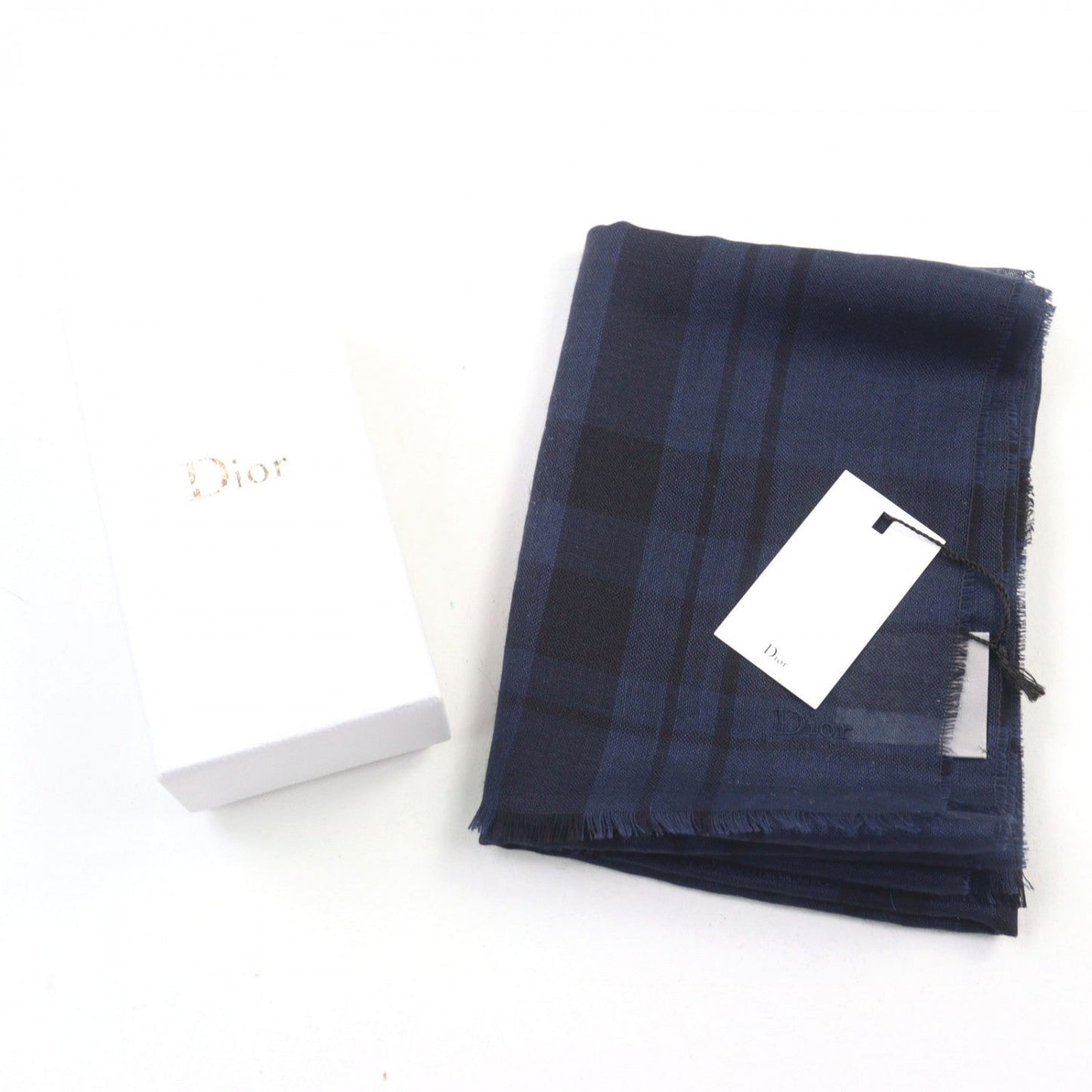 Dior HOMME scarf 133IAE070856 cashmere blue-black
