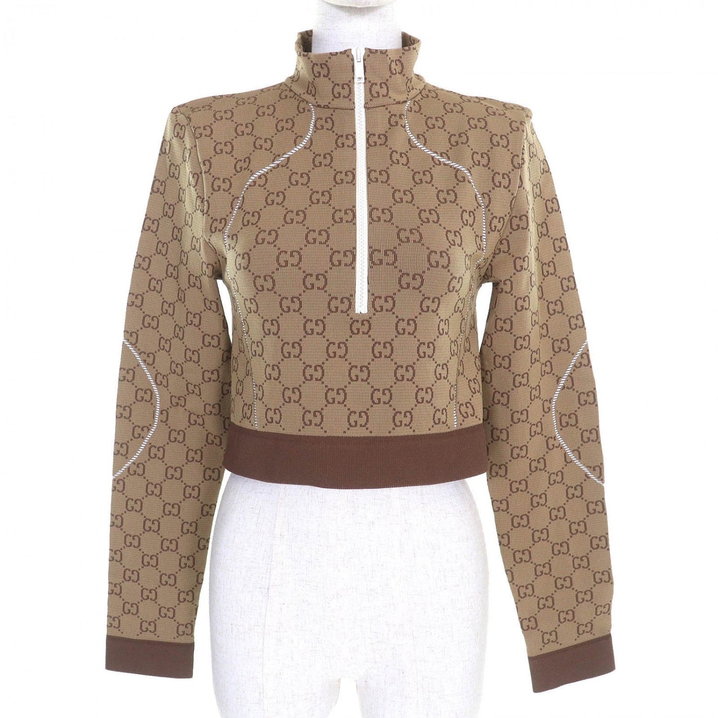 GUCCI tops 715524 Nylon Brown M