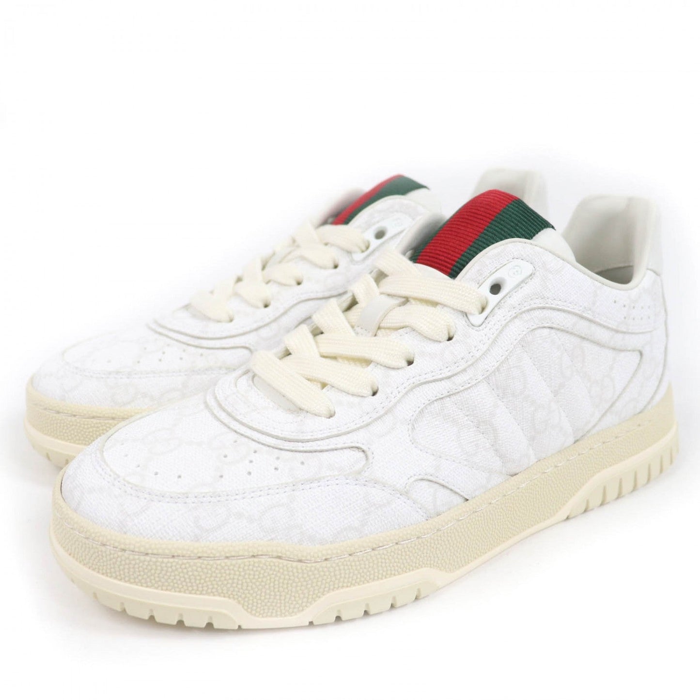 GUCCI Low cut sneakers 816818 GG Supreme white 36.5