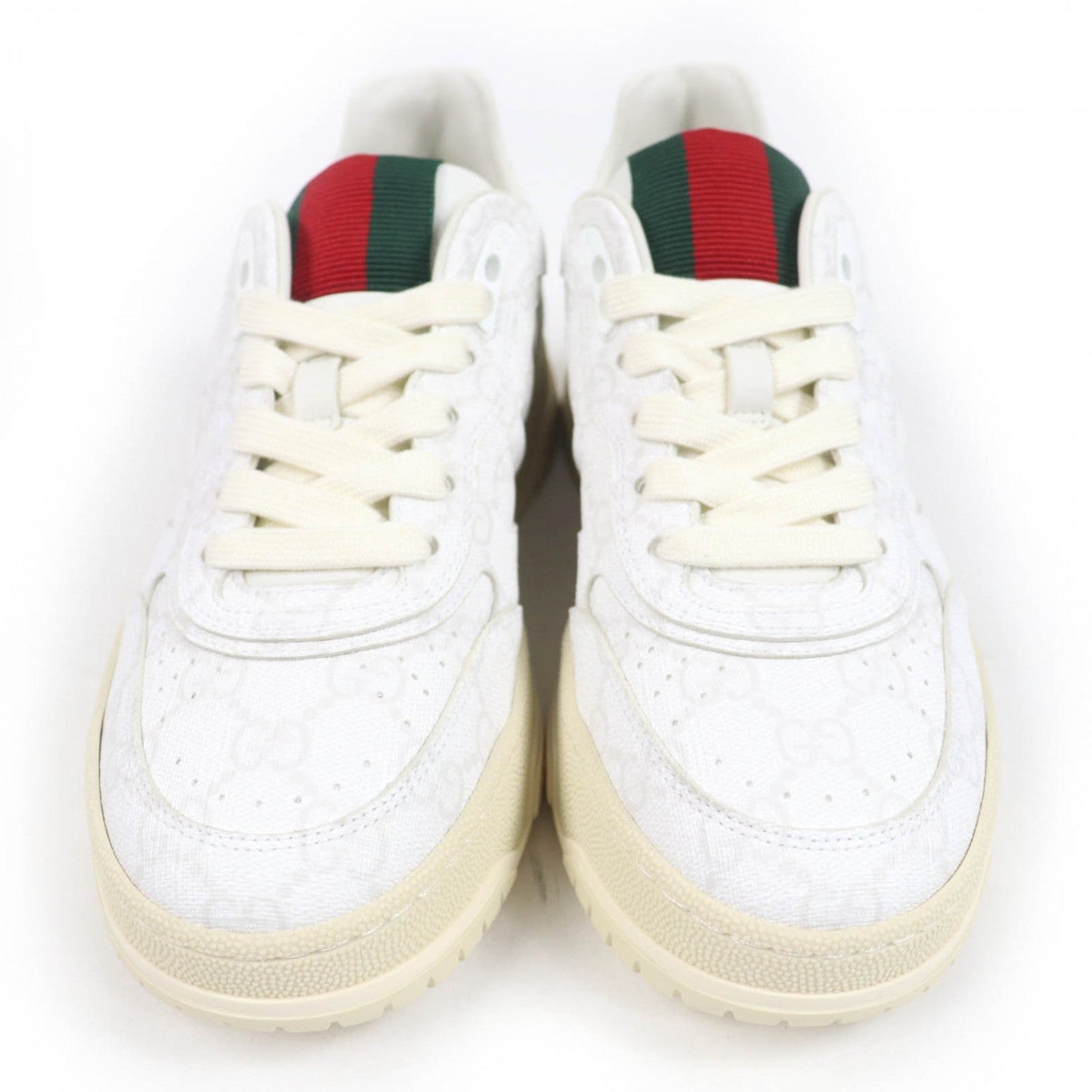 GUCCI Low cut sneakers 816818 GG Supreme white 36.5