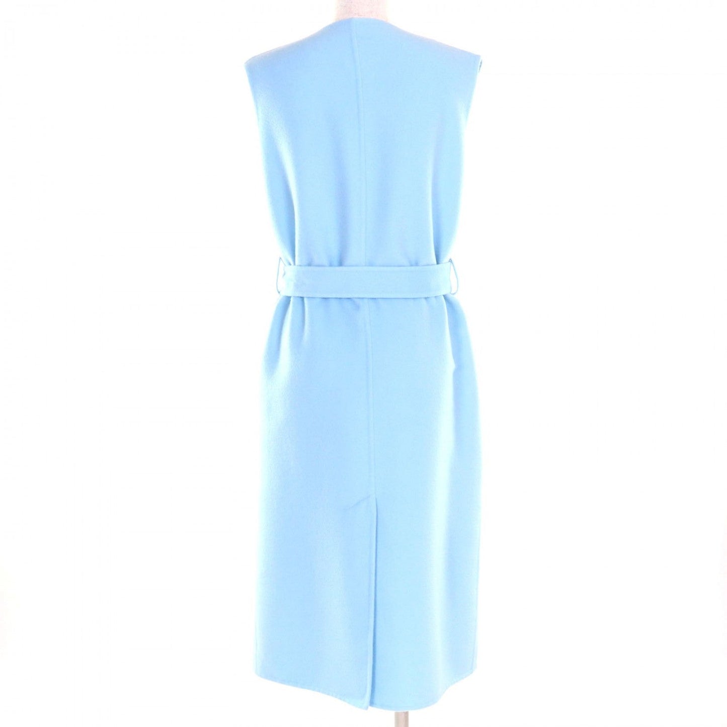 HERMES coat Baby Cashmere Light blue 34
