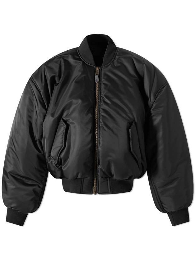Luxury Balenciaga Trending 2025 Nylon Large Fit Bomber Jacket Black