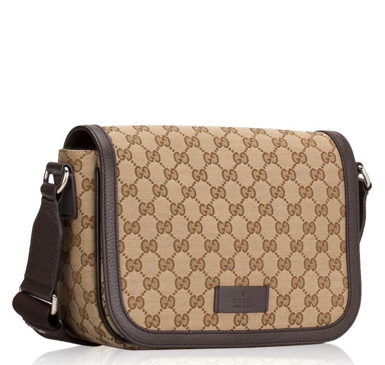 Gucci Canvas Cross Body Messenger Bag