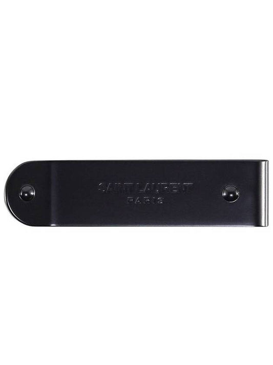 Luxury Saint Laurent Trending 2025 ID Money Metal Clip Black