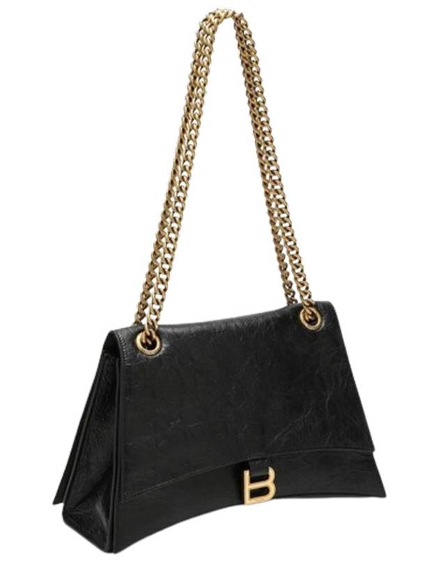 Luxury Balenciaga Trending 2025 Crush Medium Shoulder Bag Black