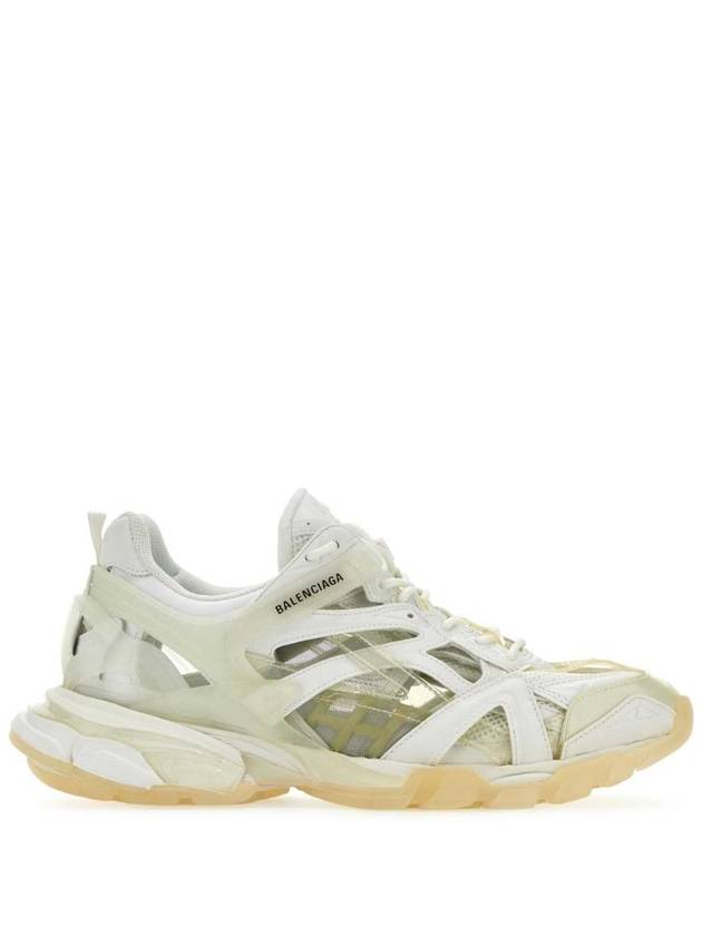 Luxury Balenciaga Trending 2025 Track 2 Open Mesh Fabric Low Top Sneakers White