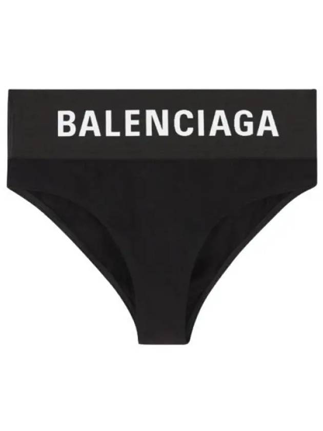 Luxury Balenciaga Trending 2025 Logo Elastic Briefs Black