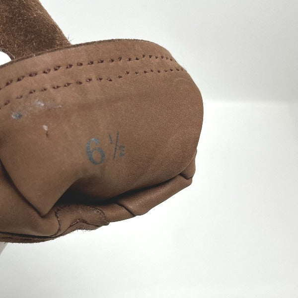 HERMES gloves suede Dark brown Women ‚U 1/2