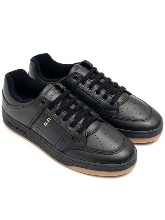 Luxury Saint Laurent Trending 2025 Leather Low Top Sneakers Black