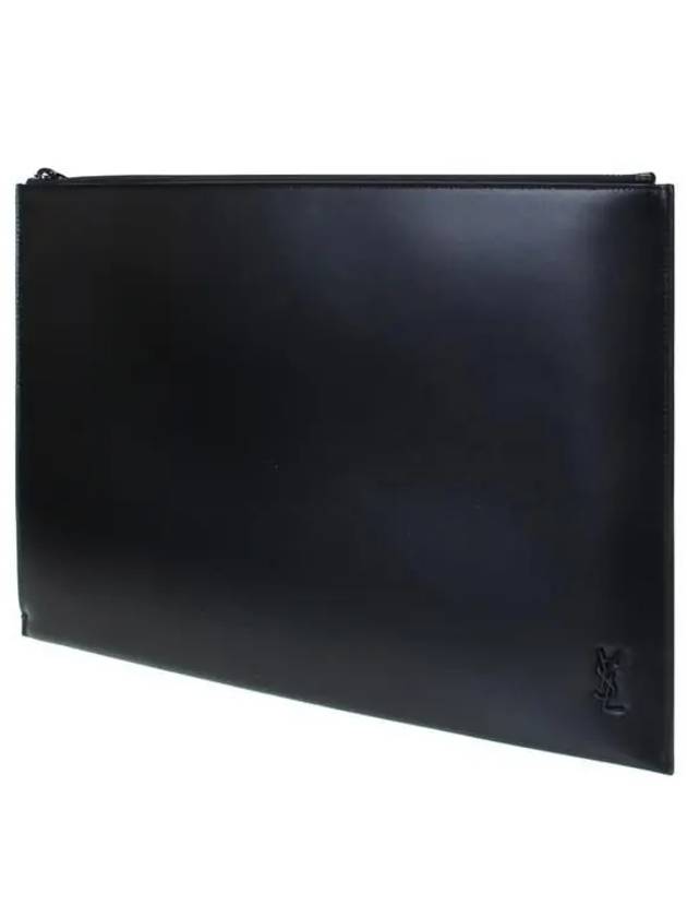 Luxury Saint Laurent Trending 2025 Monogram Logo Tiny Large Clutch Bag Black