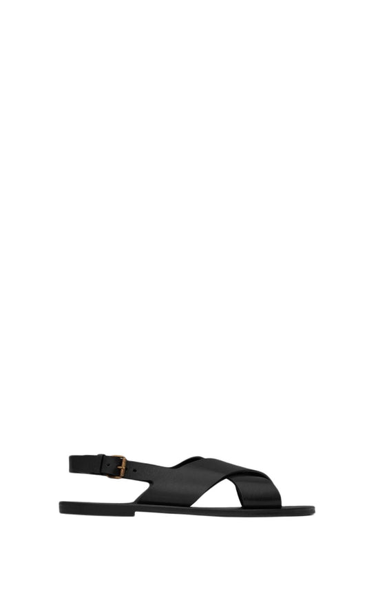 Luxury Saint Laurent Trending 2025 Men's Mojave Sandals in Nero | Size 42.5 | 73185312K001000