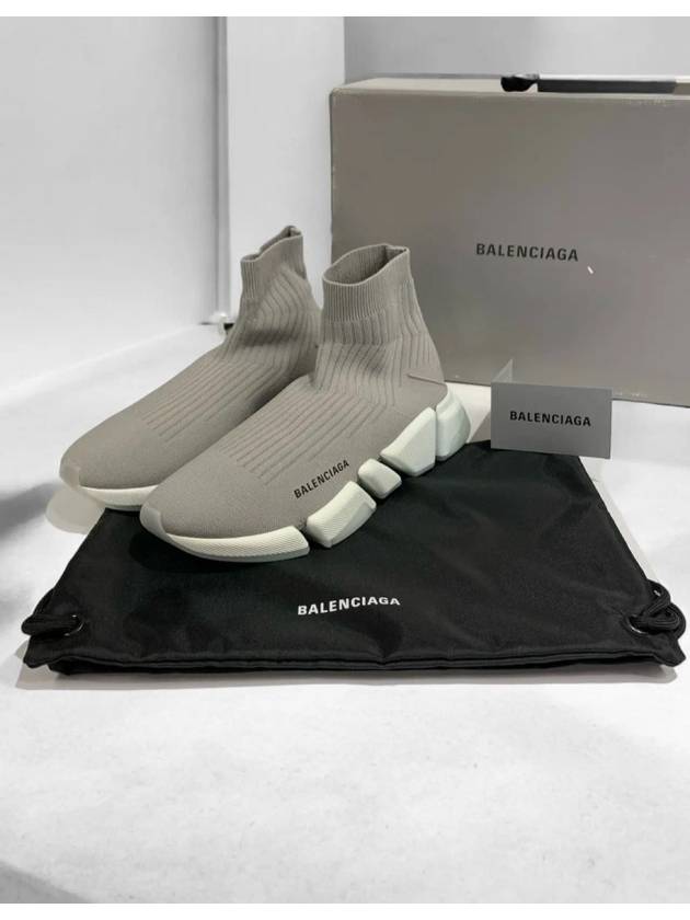 Luxury Balenciaga Trending 2025 Speedrunner high top sneakers gray