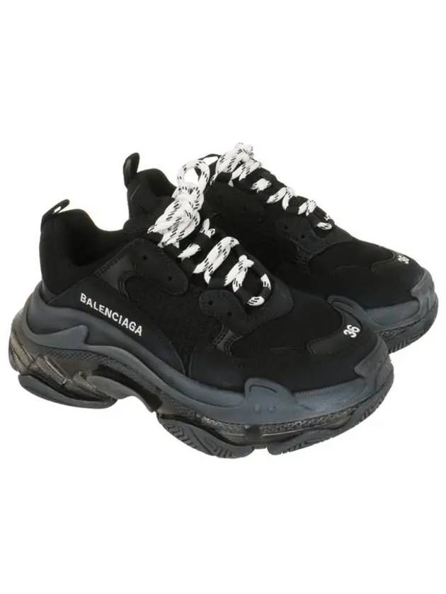 Luxury Balenciaga Trending 2025 Triple S Clear Sole Low Top Sneakers Black