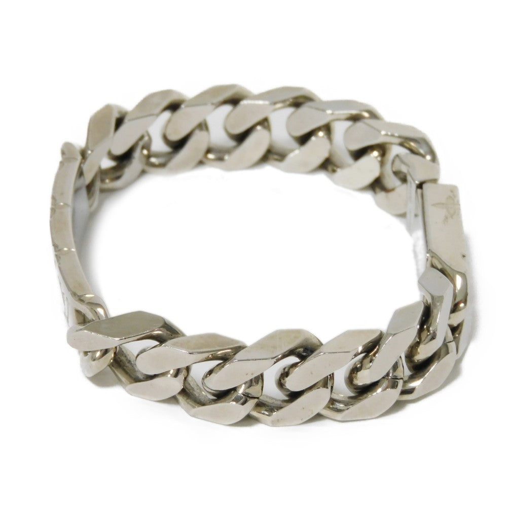 LOUIS VUITTON bracelet M62486 metal Silver LV logo flower kihei Bracelet Chain Monogram mens