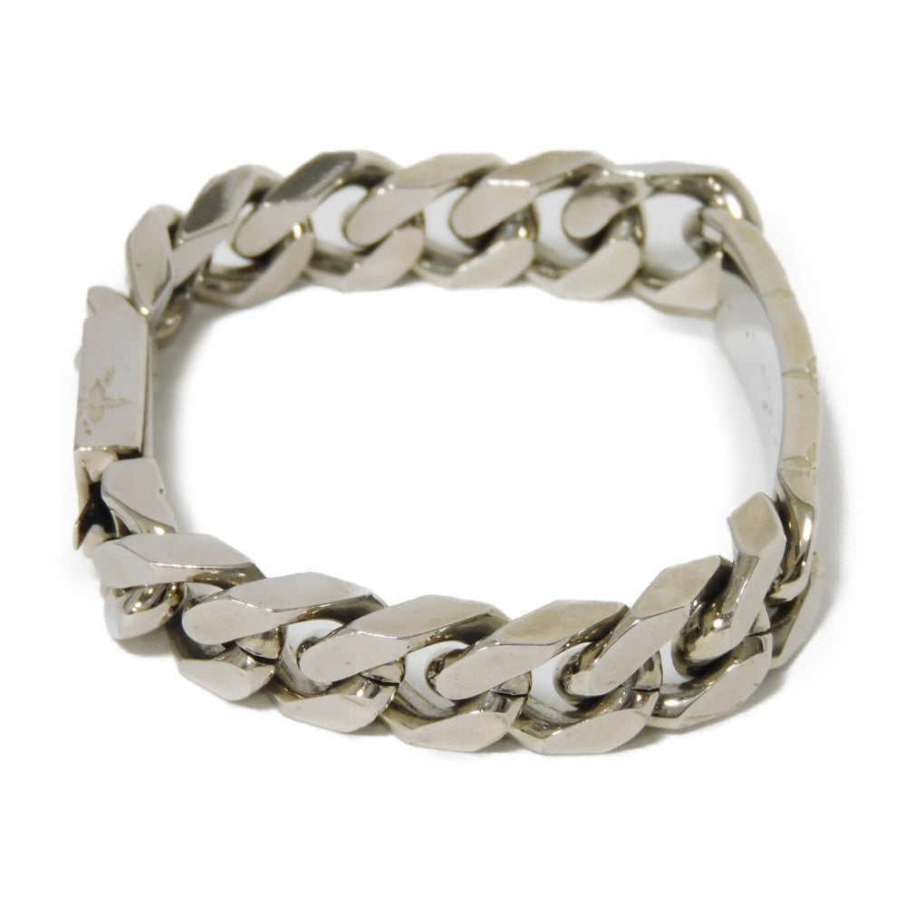 LOUIS VUITTON bracelet M62486 metal Silver LV logo flower kihei Bracelet Chain Monogram mens