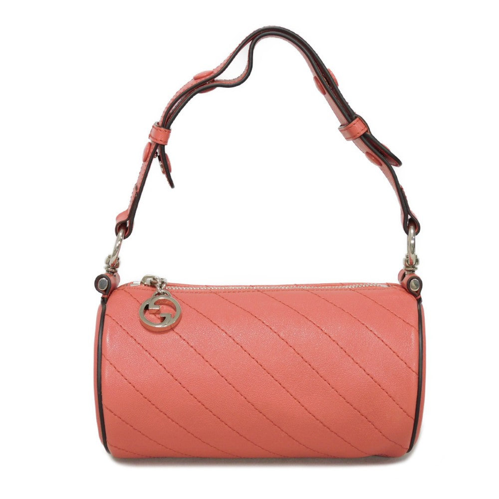 GUCCI Shoulder Bag 760170 AACPY 6701 Calf leather pink GG Charm RFID IC Chip Unused Interlocking G Blondie Mini Bag Women