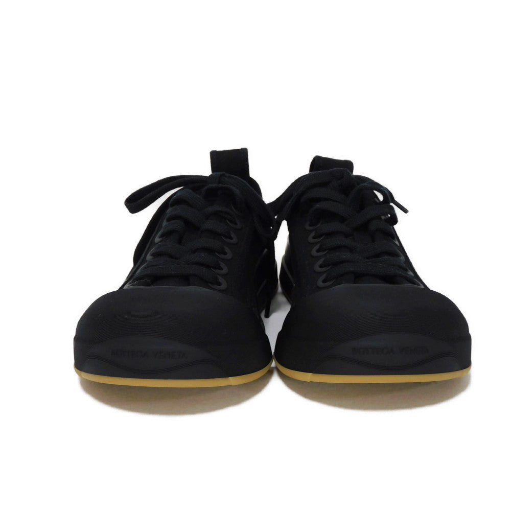 BOTTEGAVENETA sneakers 741360 V2R10 1000 Canvas x rubber black Low cut, good condition Vulcan Low Top Women 35 1/2