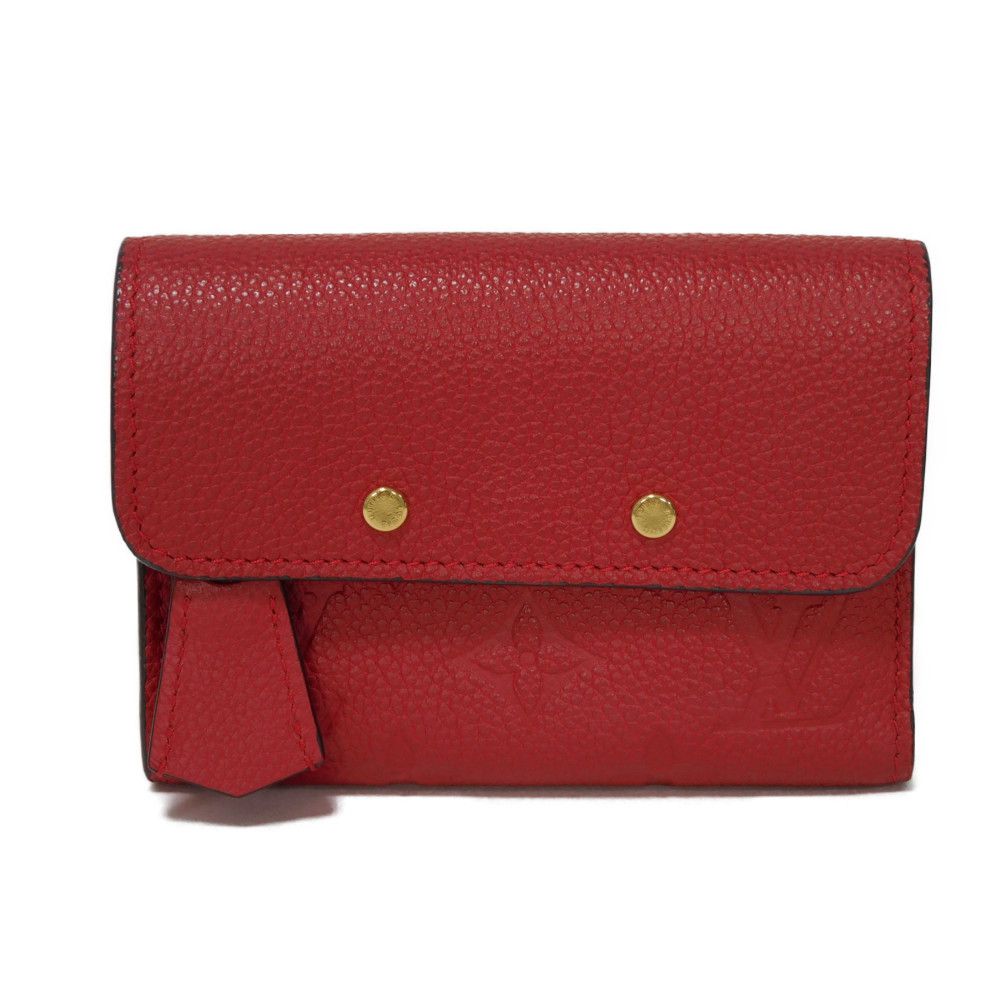 LOUIS VUITTON Tri-fold wallet M62185 Implant leather (monogram embossed) Slys LV logo flower emboss Monogram Unplant Portefeuille Pont Neuf Compact unisex(Unisex)