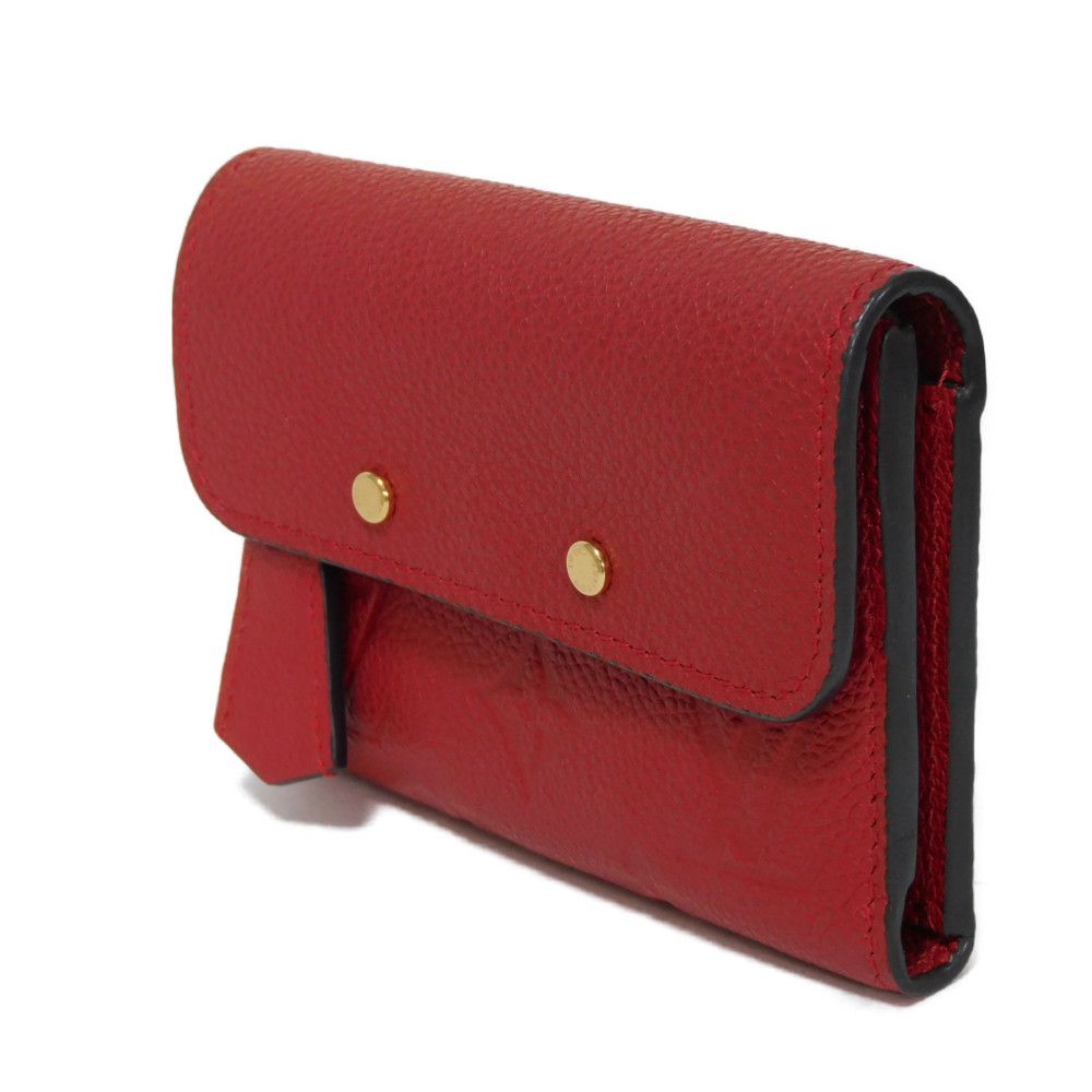 LOUIS VUITTON Tri-fold wallet M62185 Implant leather (monogram embossed) Slys LV logo flower emboss Monogram Unplant Portefeuille Pont Neuf Compact unisex(Unisex)