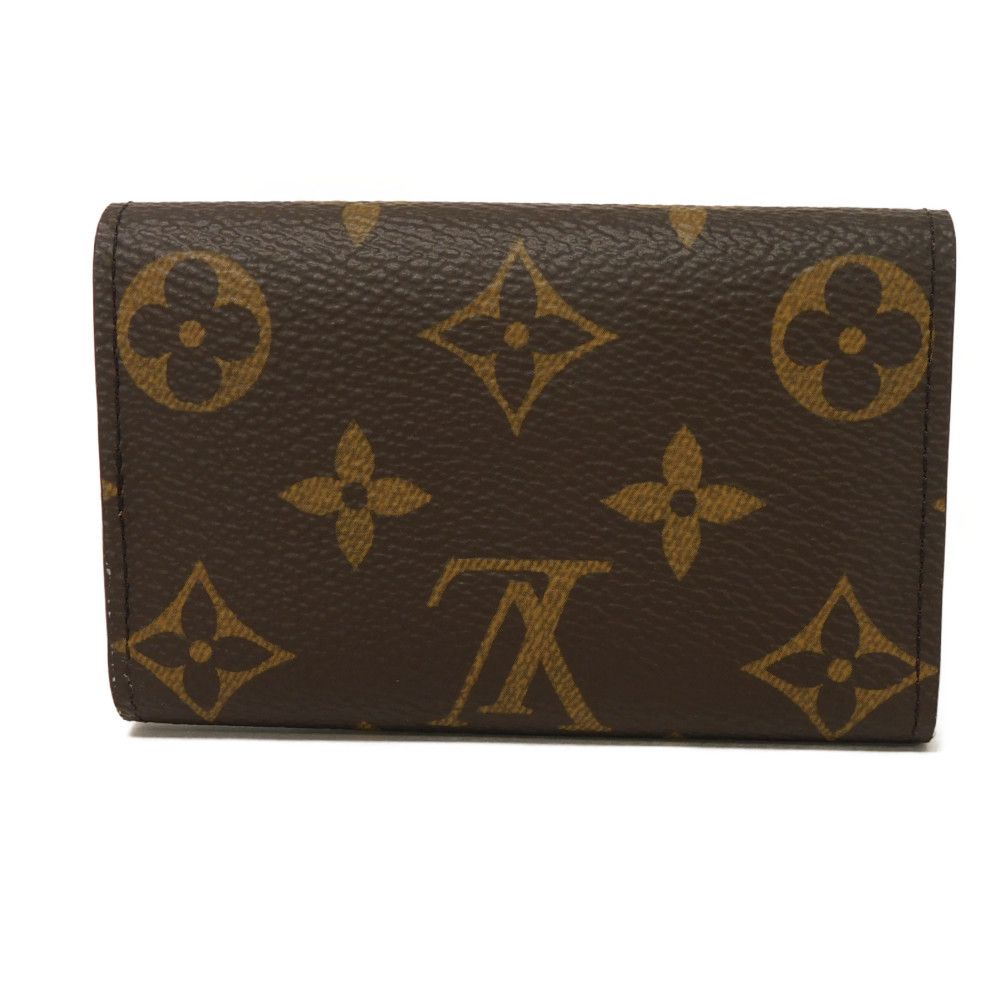 LOUIS VUITTON Key case Key holder  M62630 Monogram canvas x grain leather (embossed) Armagnac Current LV logo flower 6-row brown new RFID IC chip Monogram Multicles 6 unisex(Unisex)