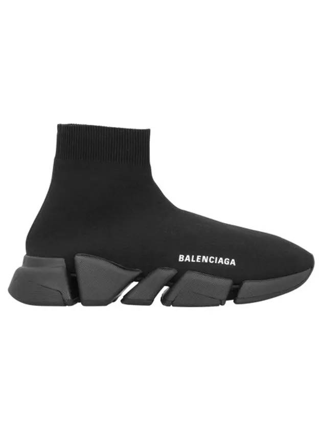 Luxury Balenciaga Trending 2025 WoMen's Speed 2 0 Recycled Knit High Top Sneakers Black