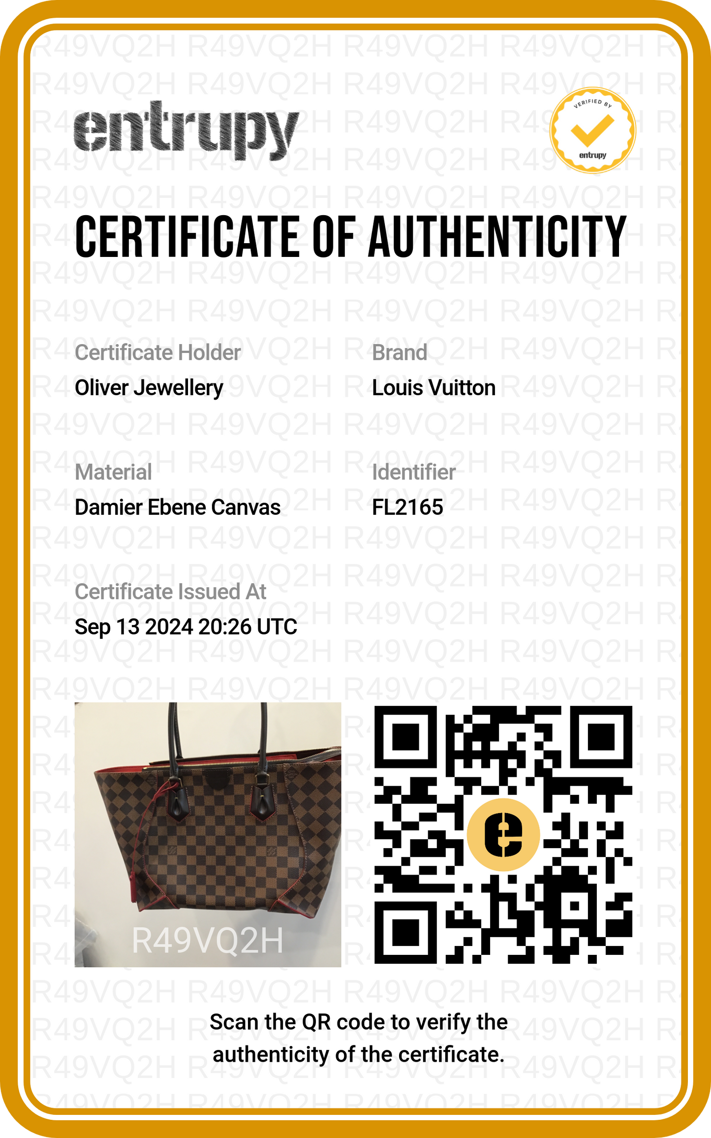 Louis Vuitton Damier Ebene Caissa MM