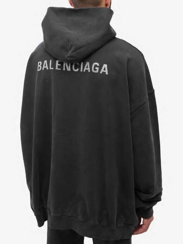Luxury Balenciaga Trending 2025 Back Logo Hooded Top Black