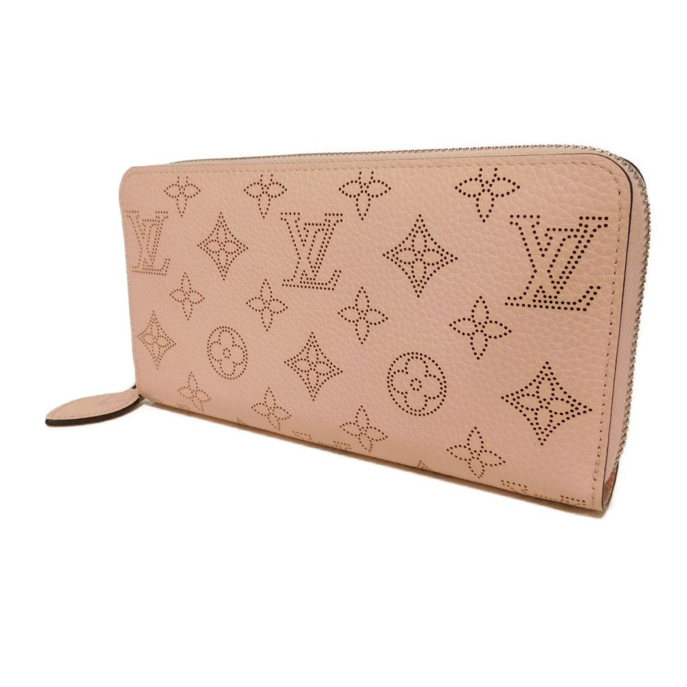 LOUIS VUITTON Long Wallet Purse M82755 Mahina leather (stamped) rose jasmine Current Perforation Pink RFID Monogram Mahina Zippy wallet Women