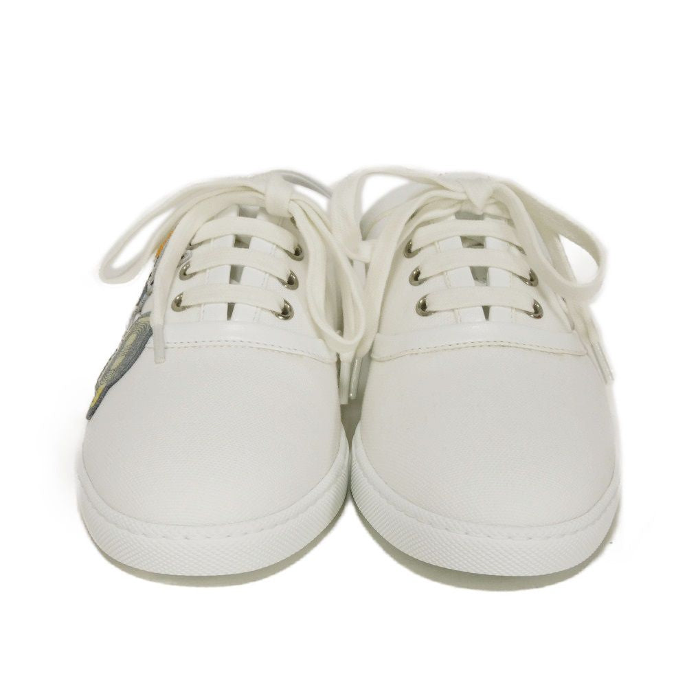 HERMES sneakers cotton white Wappen Innocent 35 5