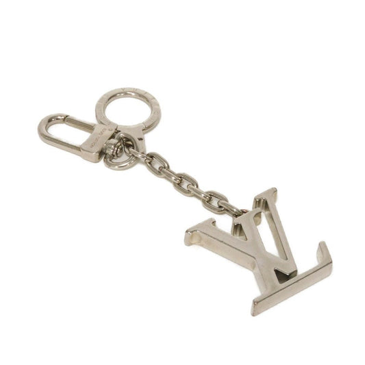 LOUIS VUITTON key ring M65071 metal Silver logo Porto Initials LV