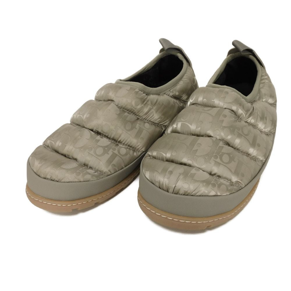 Dior Slip-on 3SA089ZHN_H161 Nylon beige Oblique Quilting Snow Slippers 43