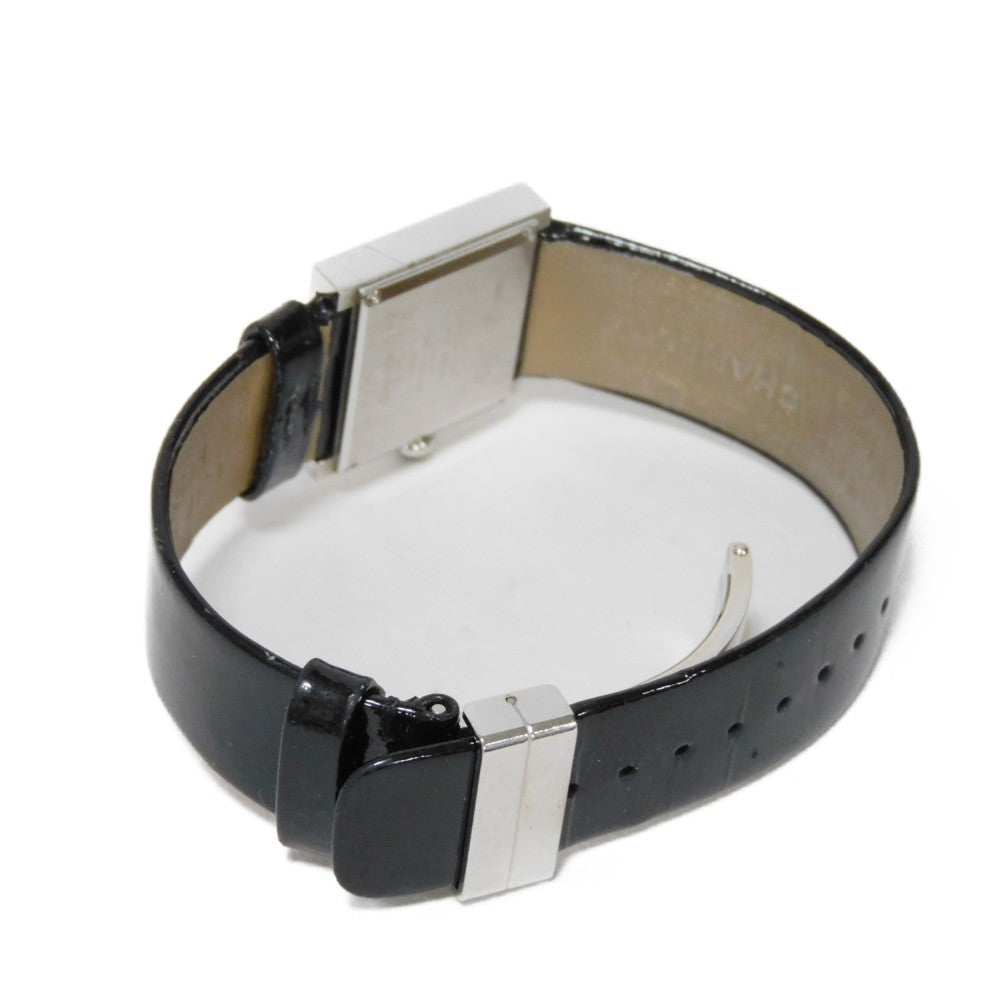 CHANEL Watches Quartz H0572 Stainless steel, leather Silver Mademoiselle white dial Women