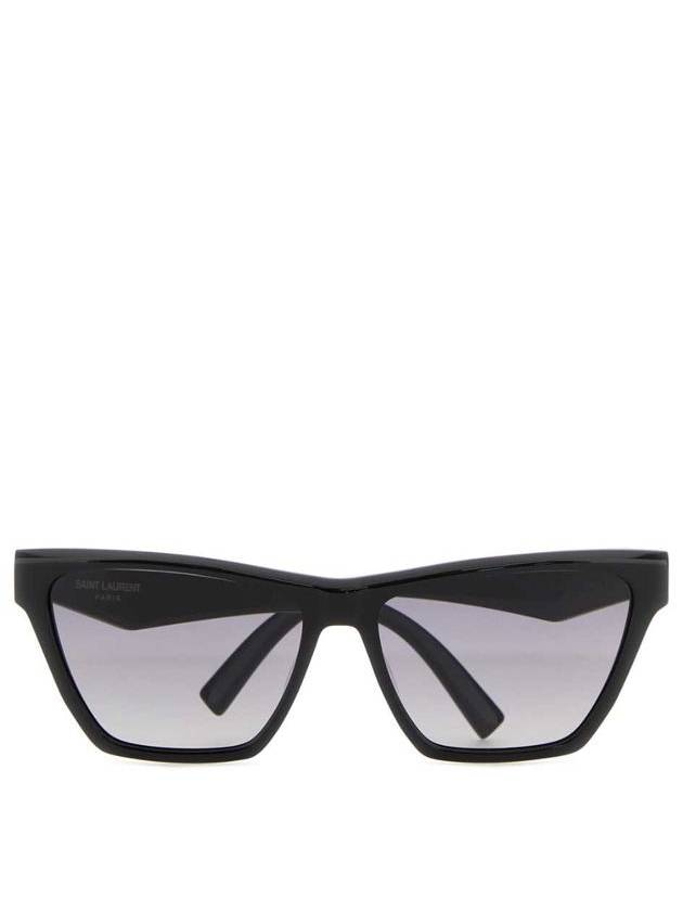 Luxury Saint Laurent Trending 2025 SL M103 Gold Logo Cat Eye Sunglasses Black