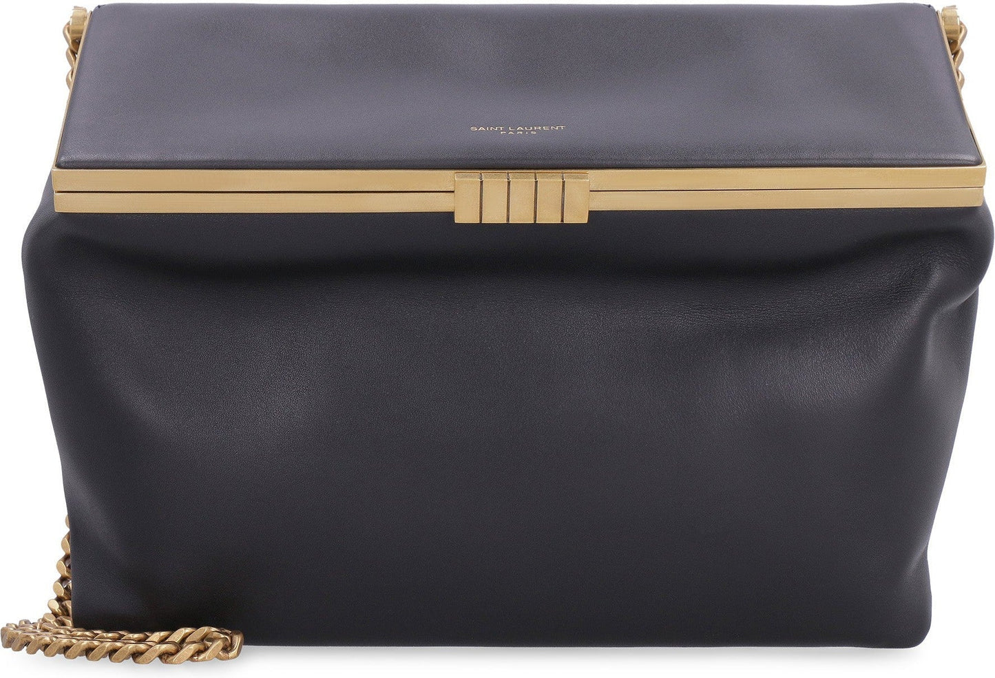 Luxury Saint Laurent Trending 2025 Women's Fanny Leather Shoulder Bag in Black | 698202AAAMD Color 1000
