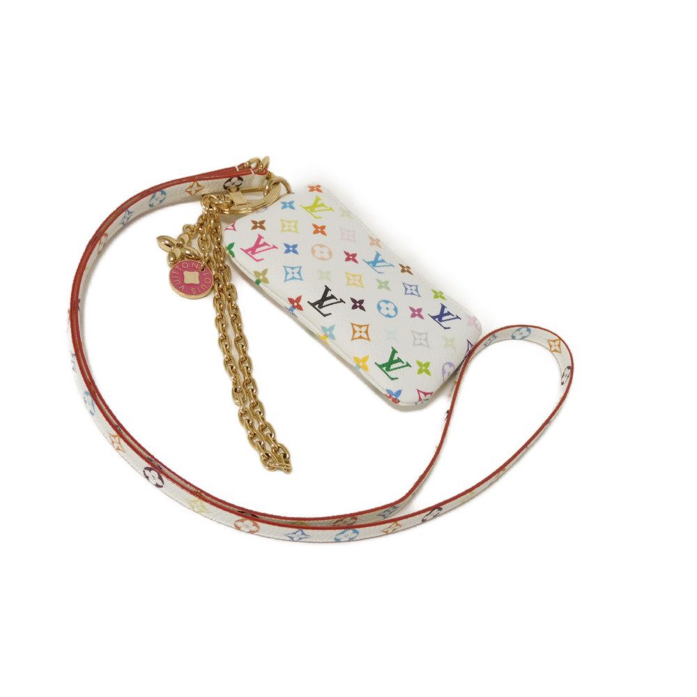 LOUIS VUITTON Coin case M14099 Monogram multicolor canvas white Monogram multicolor LVxTM Phone Holder